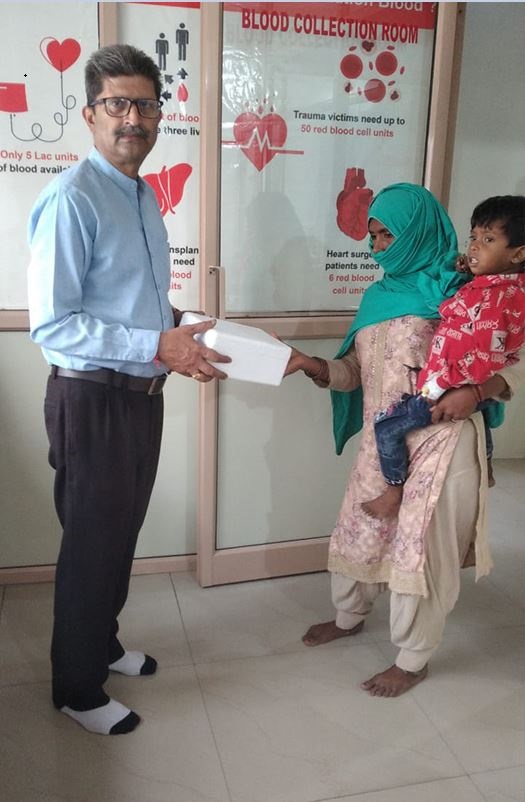 Adopted Thalassemic child by APNA BLOOD BANK